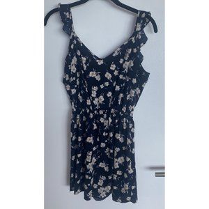 Navy Blue Dry Goods Soprano Floral Romper size S